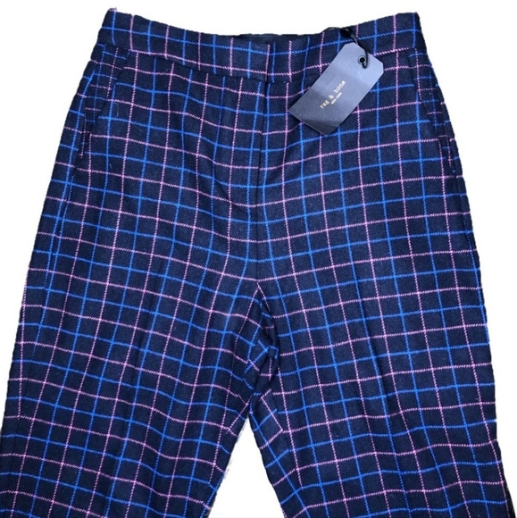 Rag & Bone Plaid Wool Pants - Picture 1 of 12